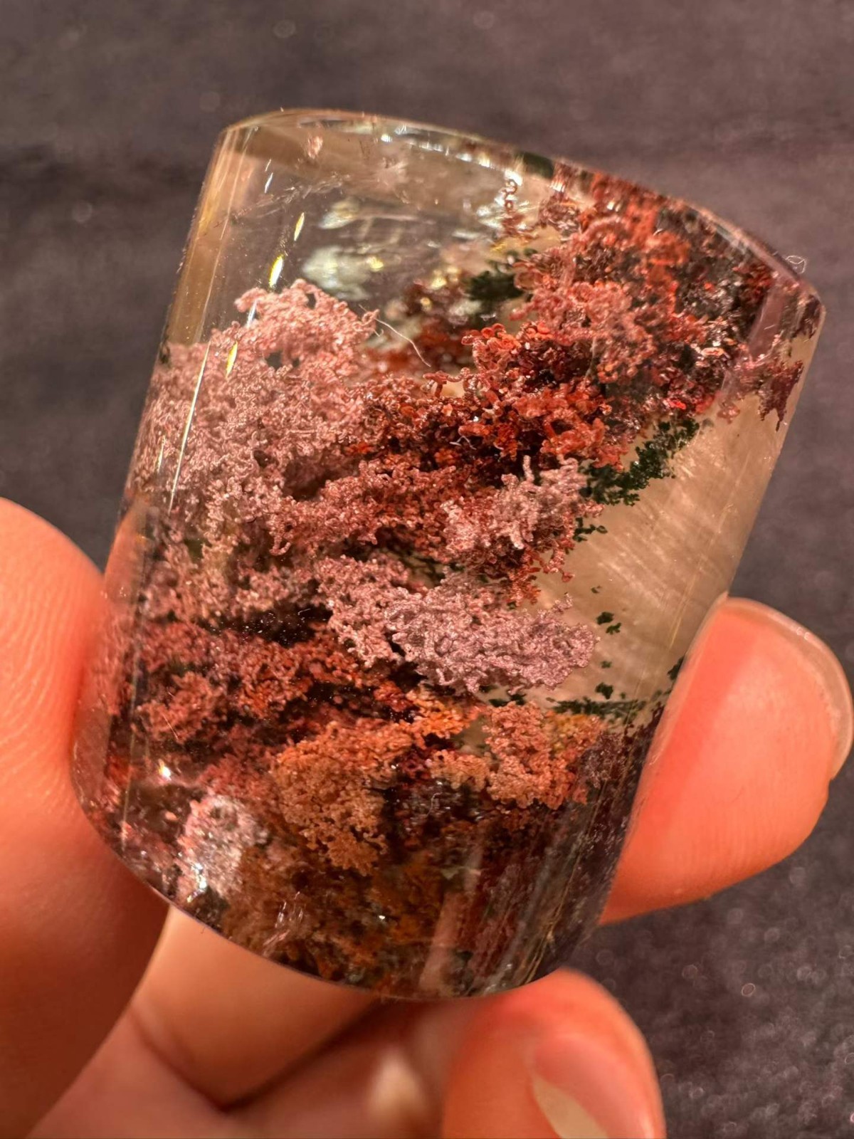 29*26mm Natural Garden Crystal Quartz Mineral Reiki energy