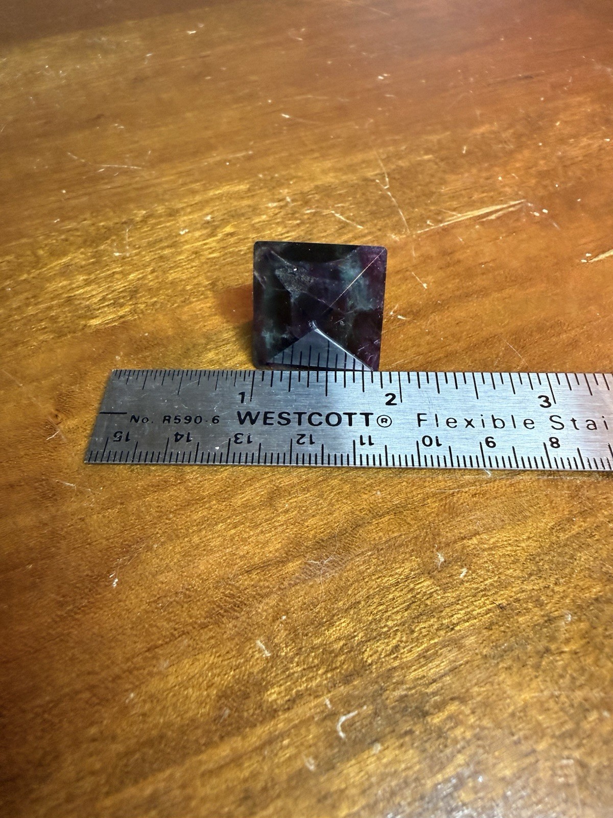 Fluorite Octahedron Natural Cleaved Polished Stunning Colors