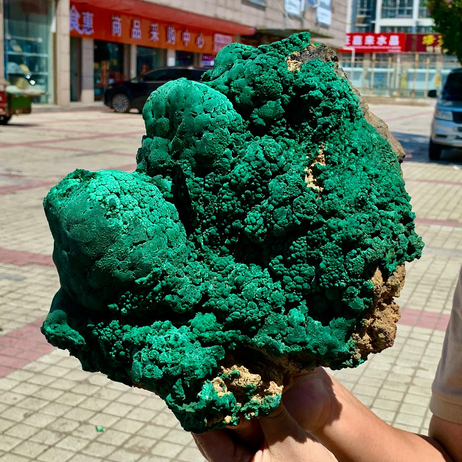 17.82LB Natural VELVET Malachite cat’s eye specimen crystal mineral-Congo