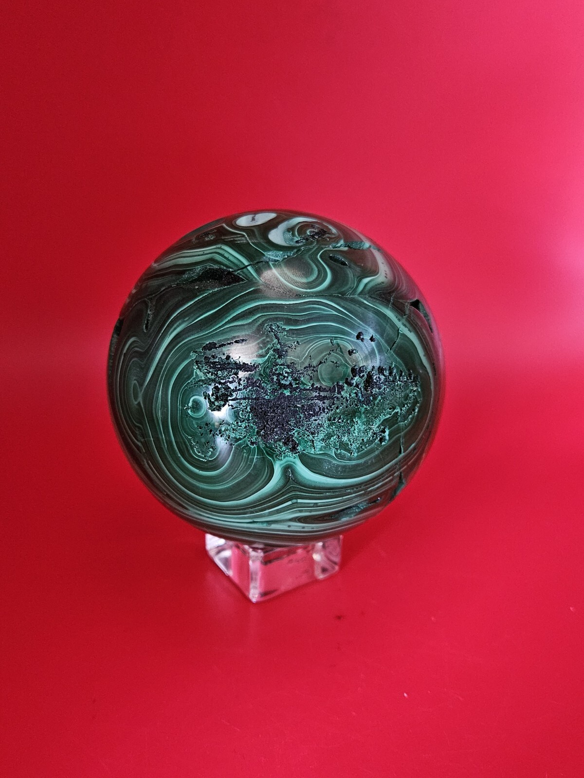 Glossy Natural Malachite Quartz Druzy Sphere Crystal Collection Healling 1+LB