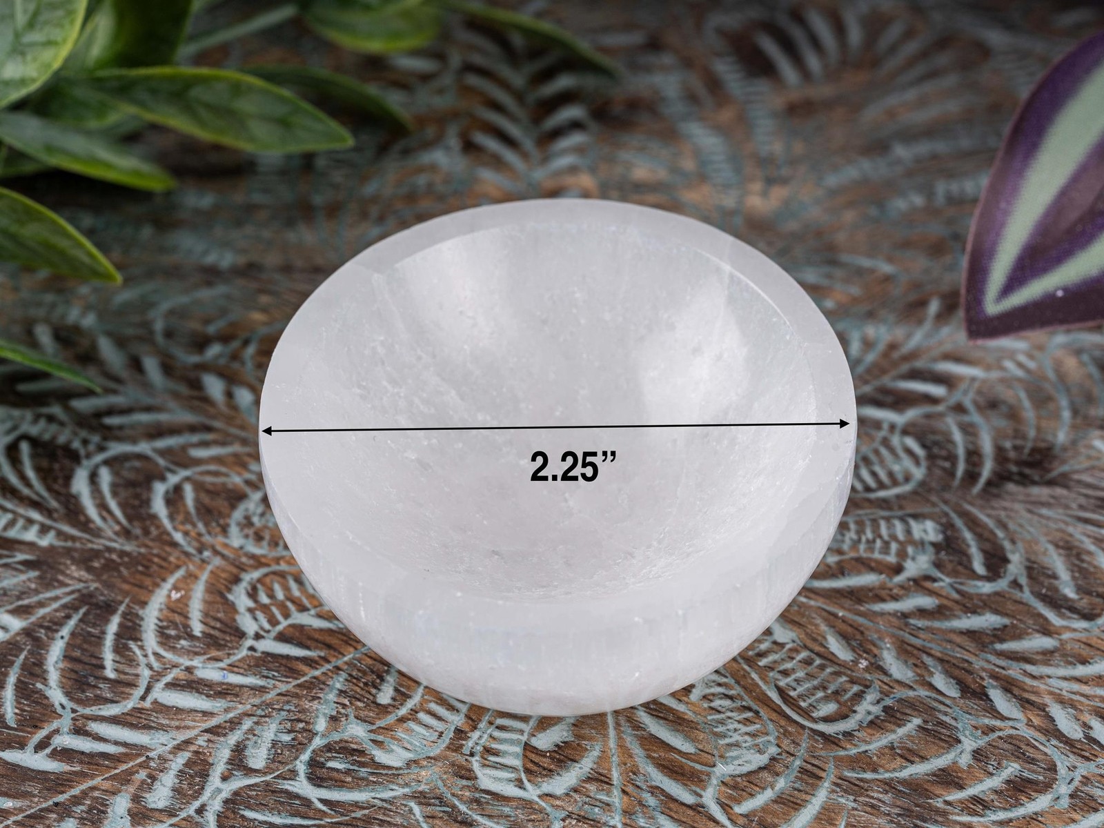 2.25″ Mini Selenite Bowl, Cleansing Selenite Crystal, Spiritual Gift & Decor