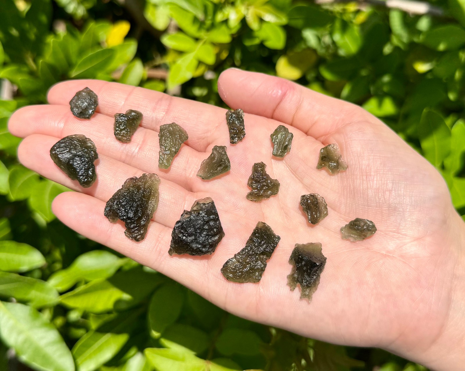 Natural Moldavite Crystals – 100% Genuine Moldavite From Czech Republic