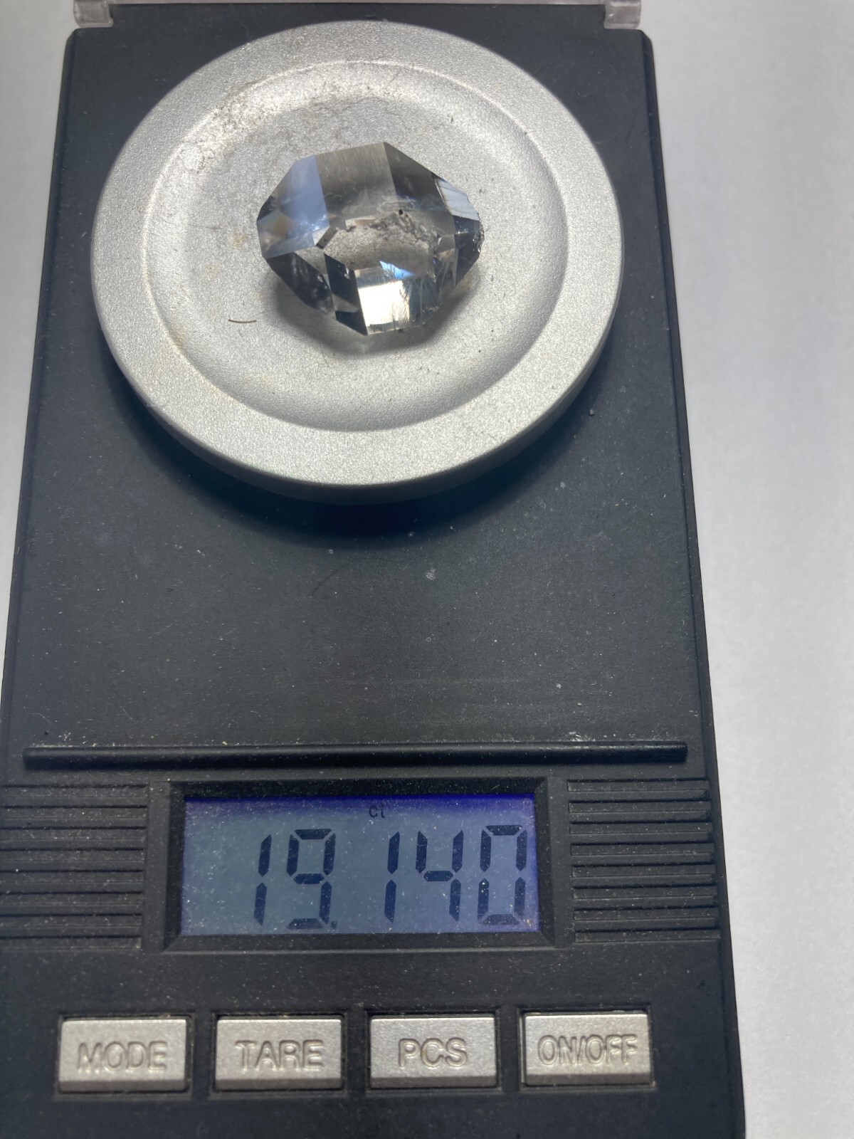 Herkimer NY AA + Diamond NEW TREASURE BOX 20mm x 16mm, 19.15ct sec B1