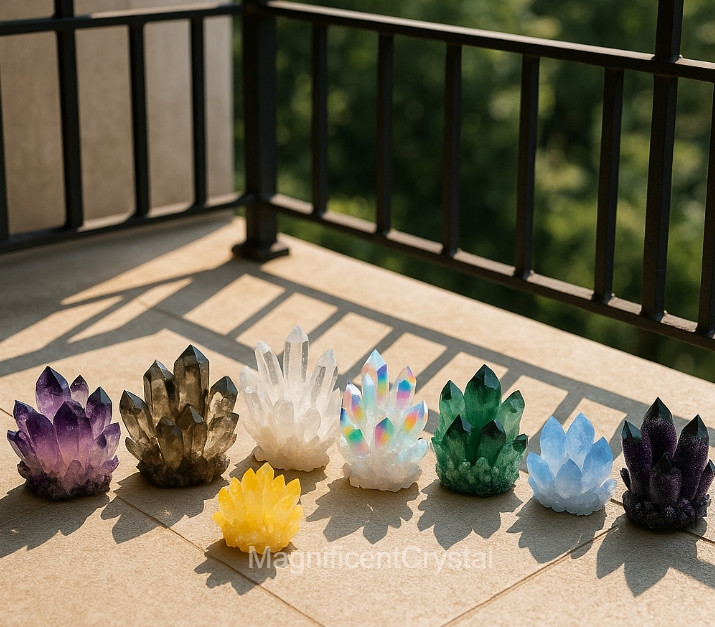 8PCS/Set Bestseller 2025 Crystal Cluster Collection – Natural Rough Geode Reiki