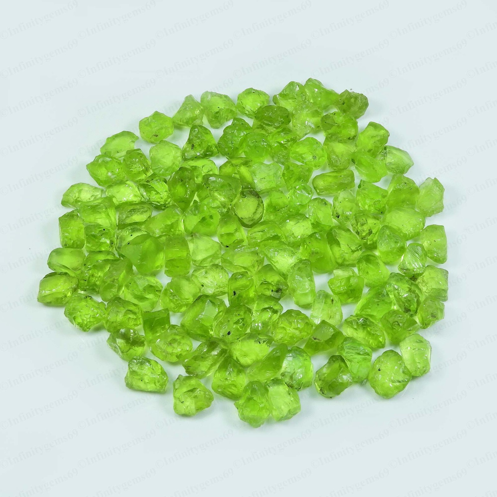 Natural peridot Rough Gemstone Specimen peridot crystal raw Loose rough 5-8 mm