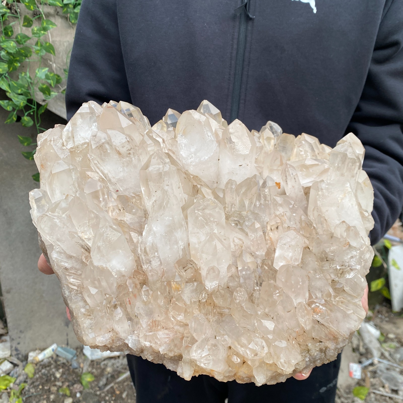 29.8LB Natural Clear White Crystal Quartz Cluster Rough Healing Specimen