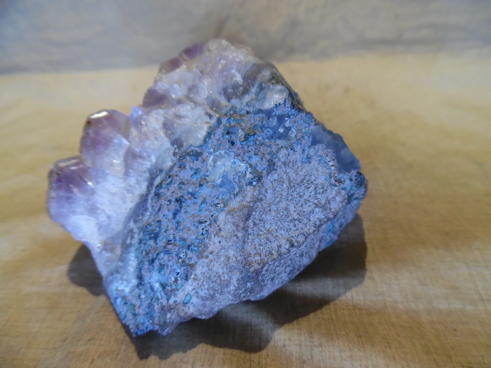 Amethyst Cluster w/ Dark Purple Inclusions – Raw Quartz Mineral – 4 x 2.5 x 3”