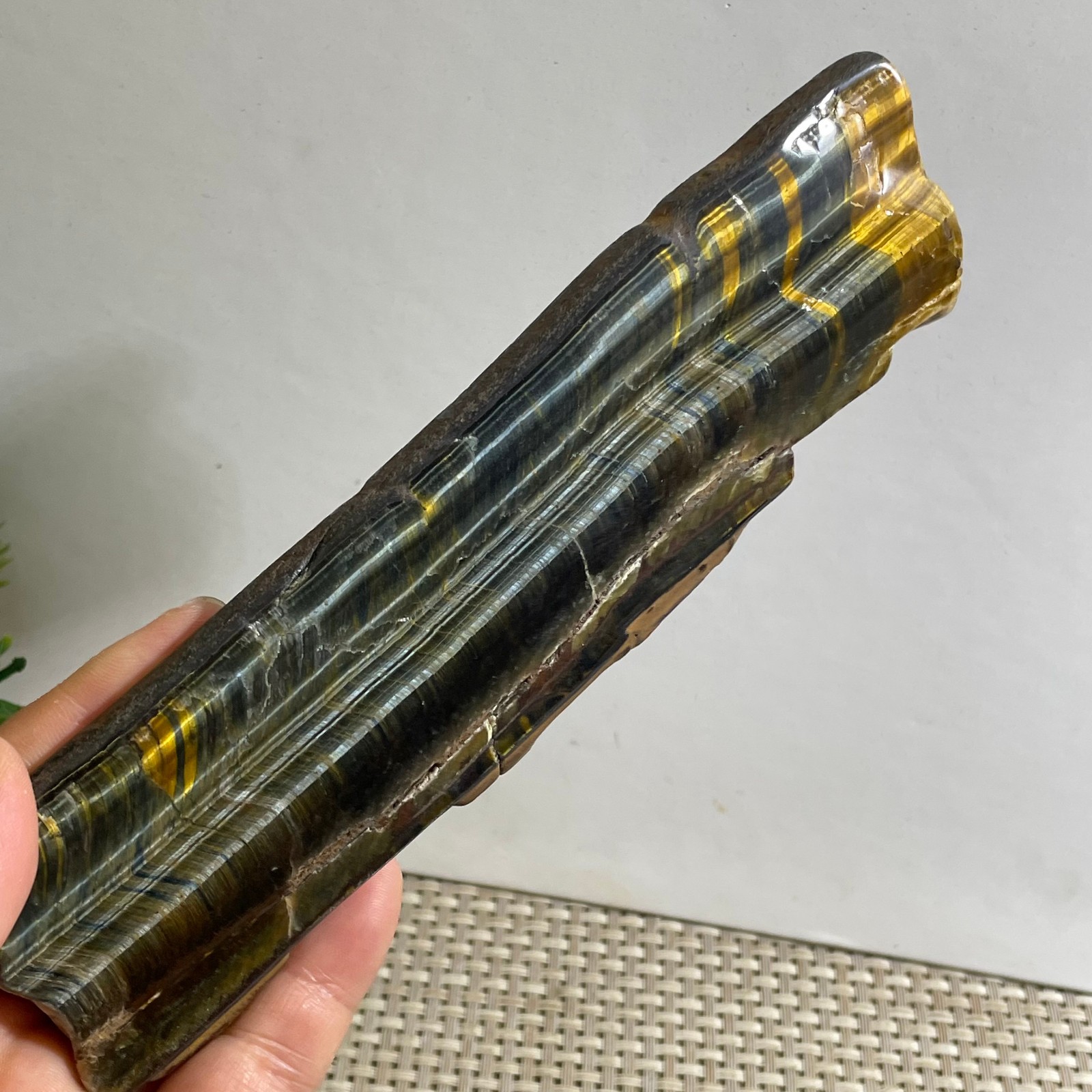 173g Natural tiger’s-eye Rough Raw Stone Rock Specimen Reiki healing