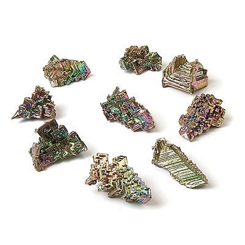 1 Bismuth Crystal, 4-8g authentic laboratory made, jewelry (QTY 1 piece)