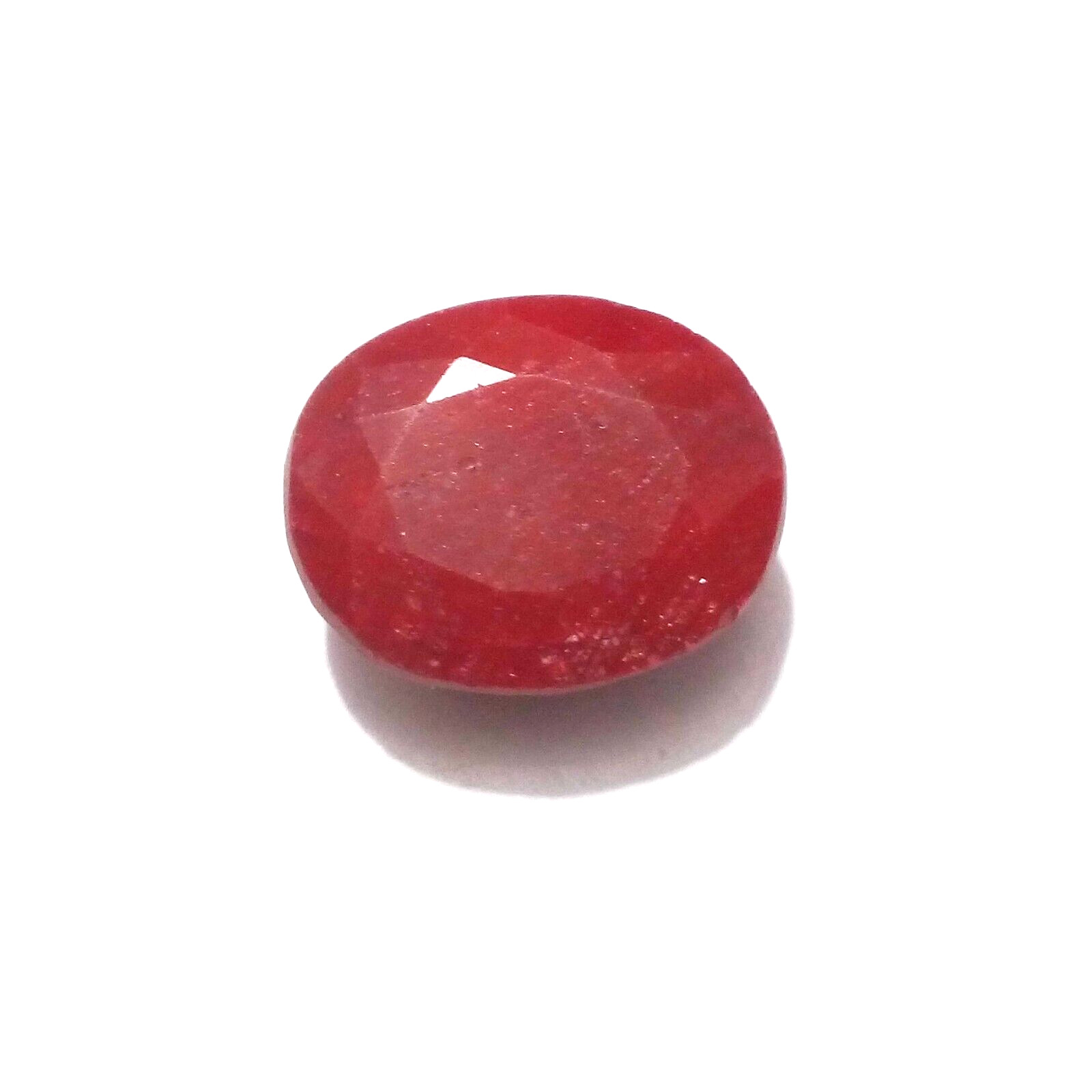 Beautiful Red Ruby Oval Shape 12.10 Crt Red Ruby Faceted Loose Gemstone