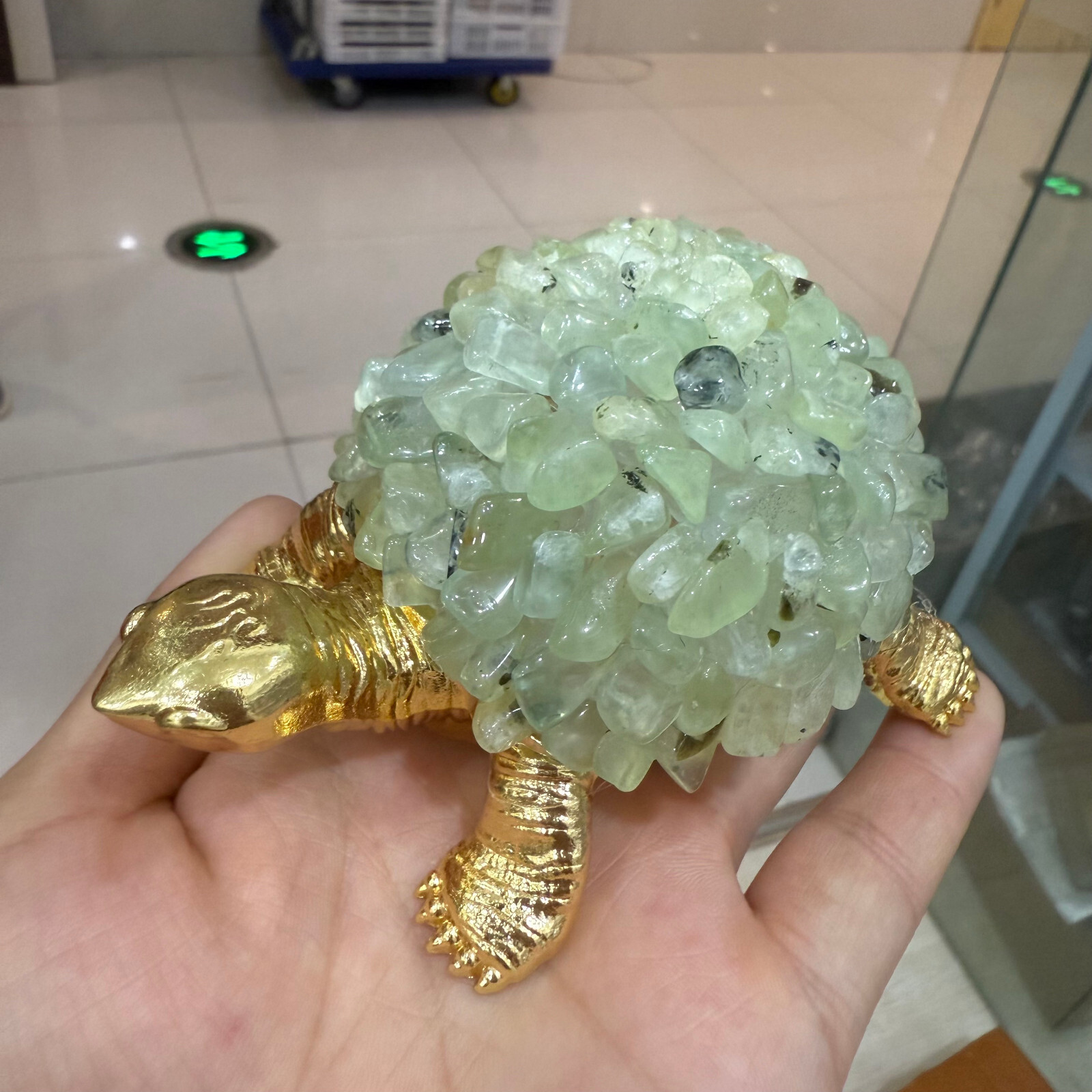 Tortoise Natural Grapes stone Turtle Handcrafted Gemstone Purple Unique Gift