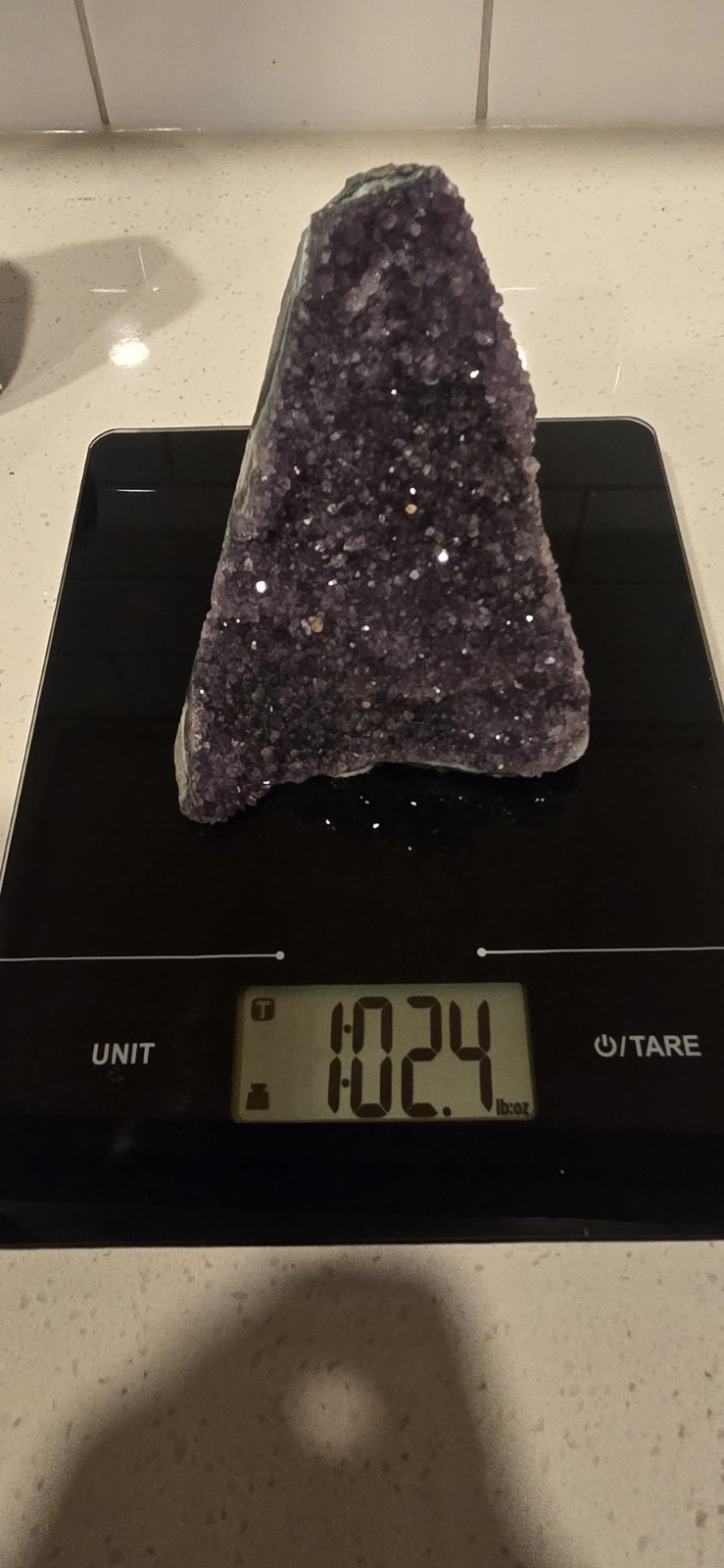 3 Amethyst Quartz Stone + 1 Agate Natural Crystal Size 5-6 in