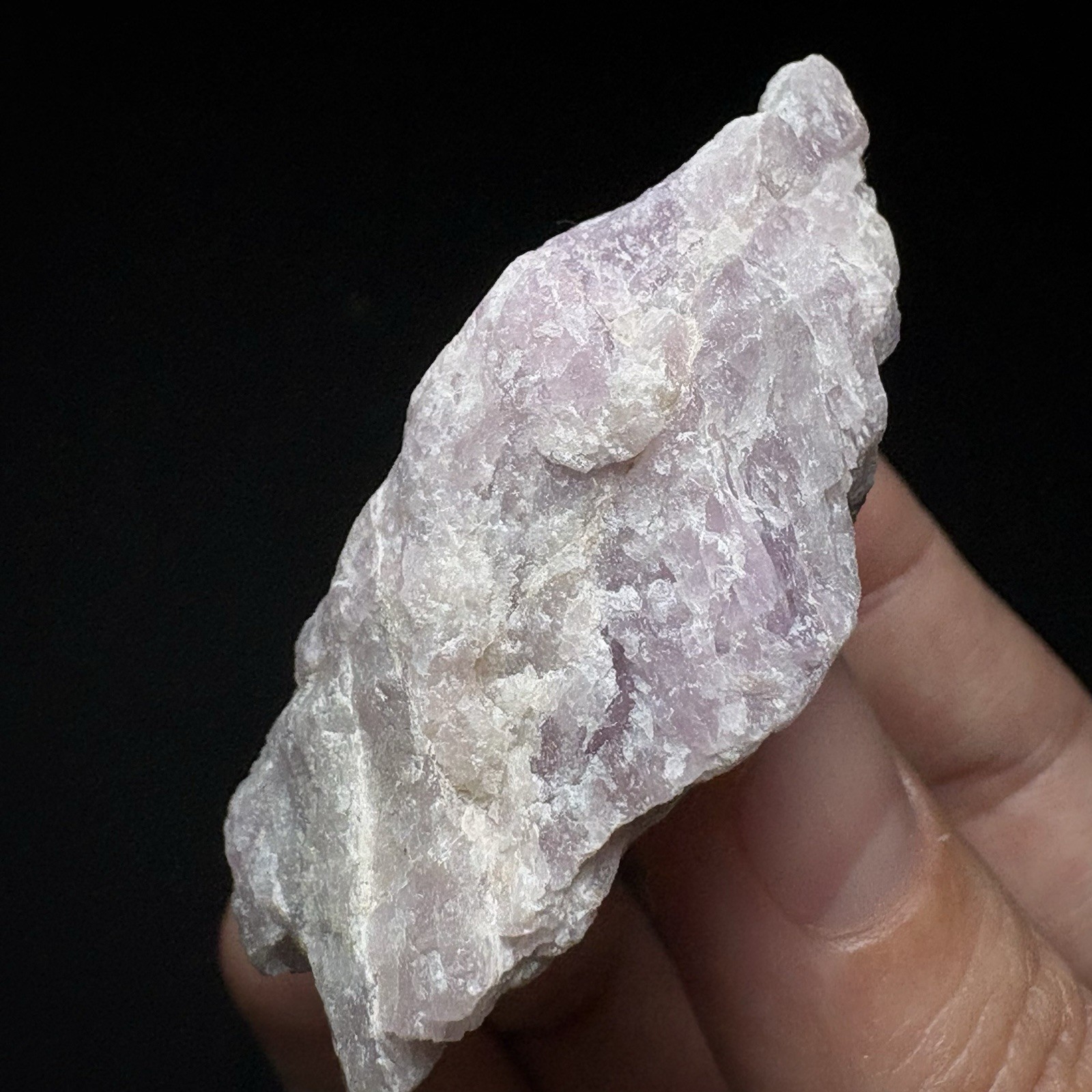 Natural Kunzite Crystal Specimen Pink Spodumene Raw Mineral Healing Stone