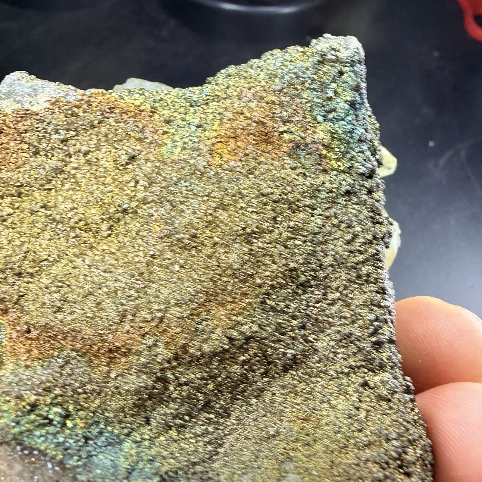 Calcite Crystals Iridescent Chalcopyrite on Matrix / Missouri *Video
