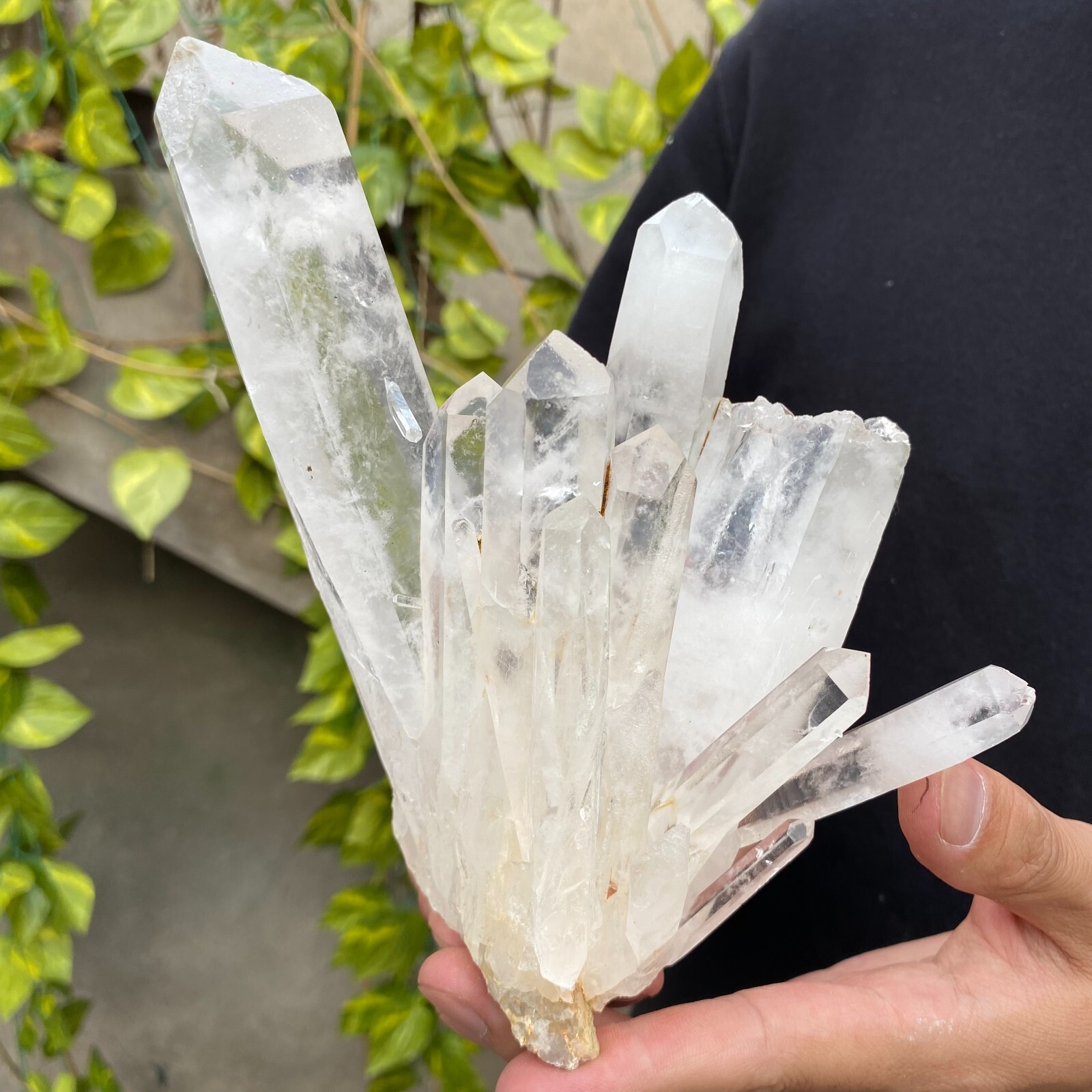 2.3lb Natural Clear White quart Crystal Cluster Raw Healing Specimen