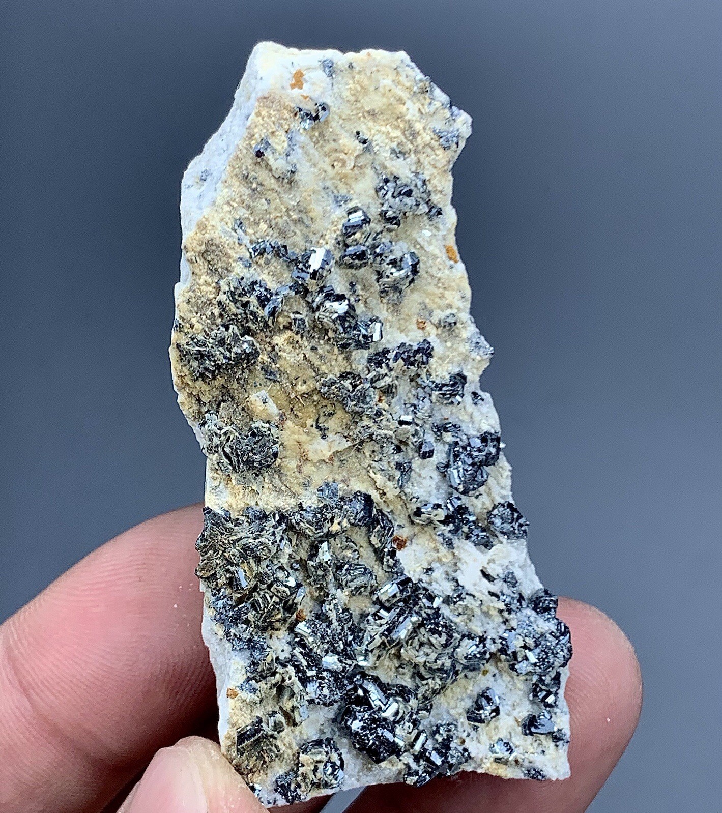 Hematite Crystal Specimen/ Sparkling Metallic Mineral, Pakistan 43 Gram