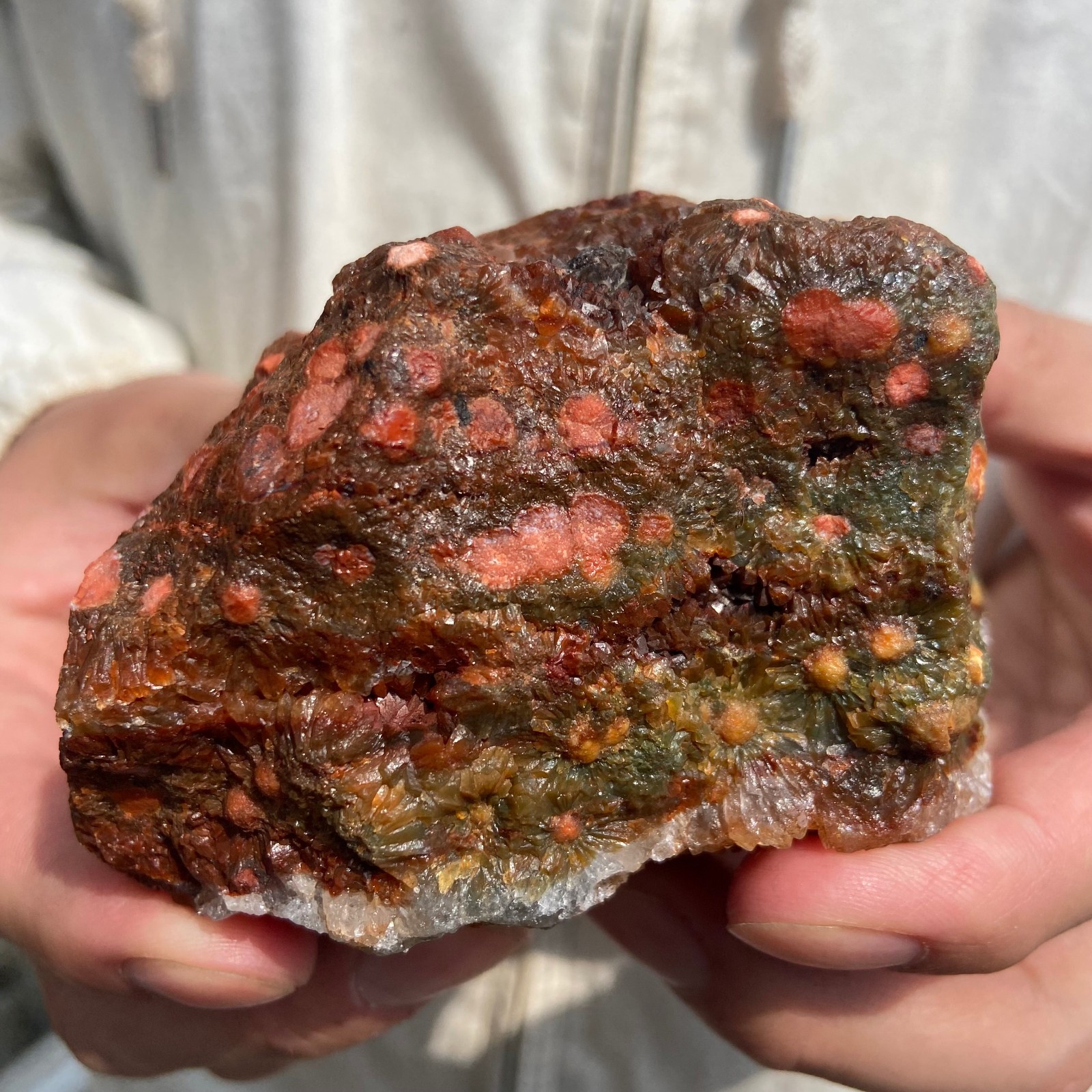 1.4lb Natural colourful ocean jasper raw stone crystal rough mineral specimen