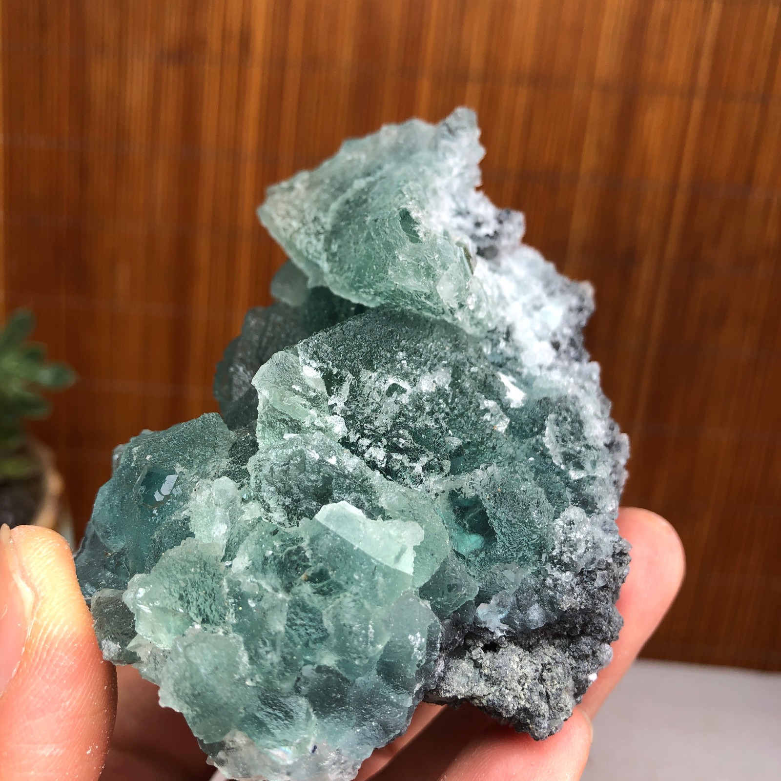 75-55-50mm Rare Natural Green Calcite fluorite Mineral Specimen 265g A6119
