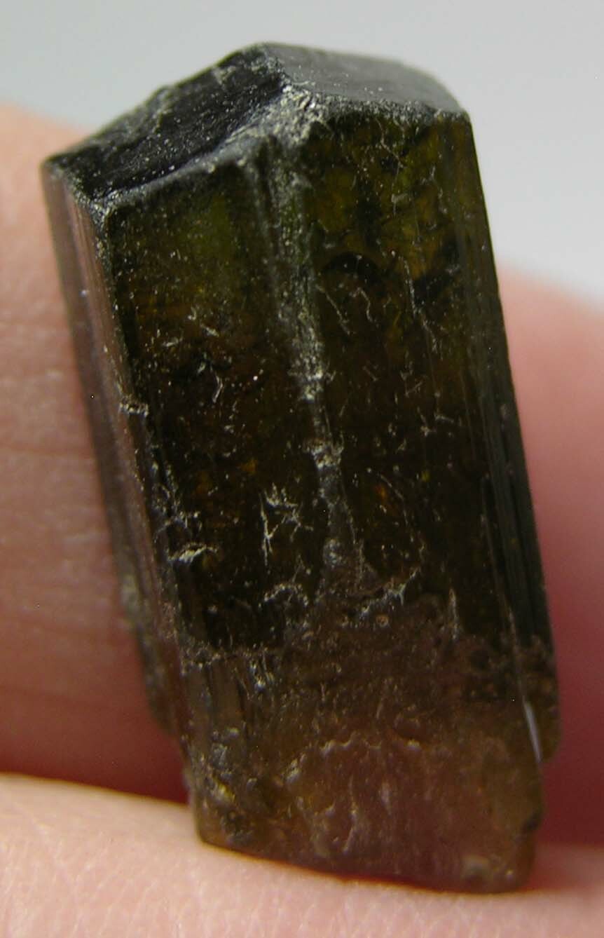#9 Vietnam 12.10ct 100% Natural Terminated Watermelon Tourmaline Crystal 19mm
