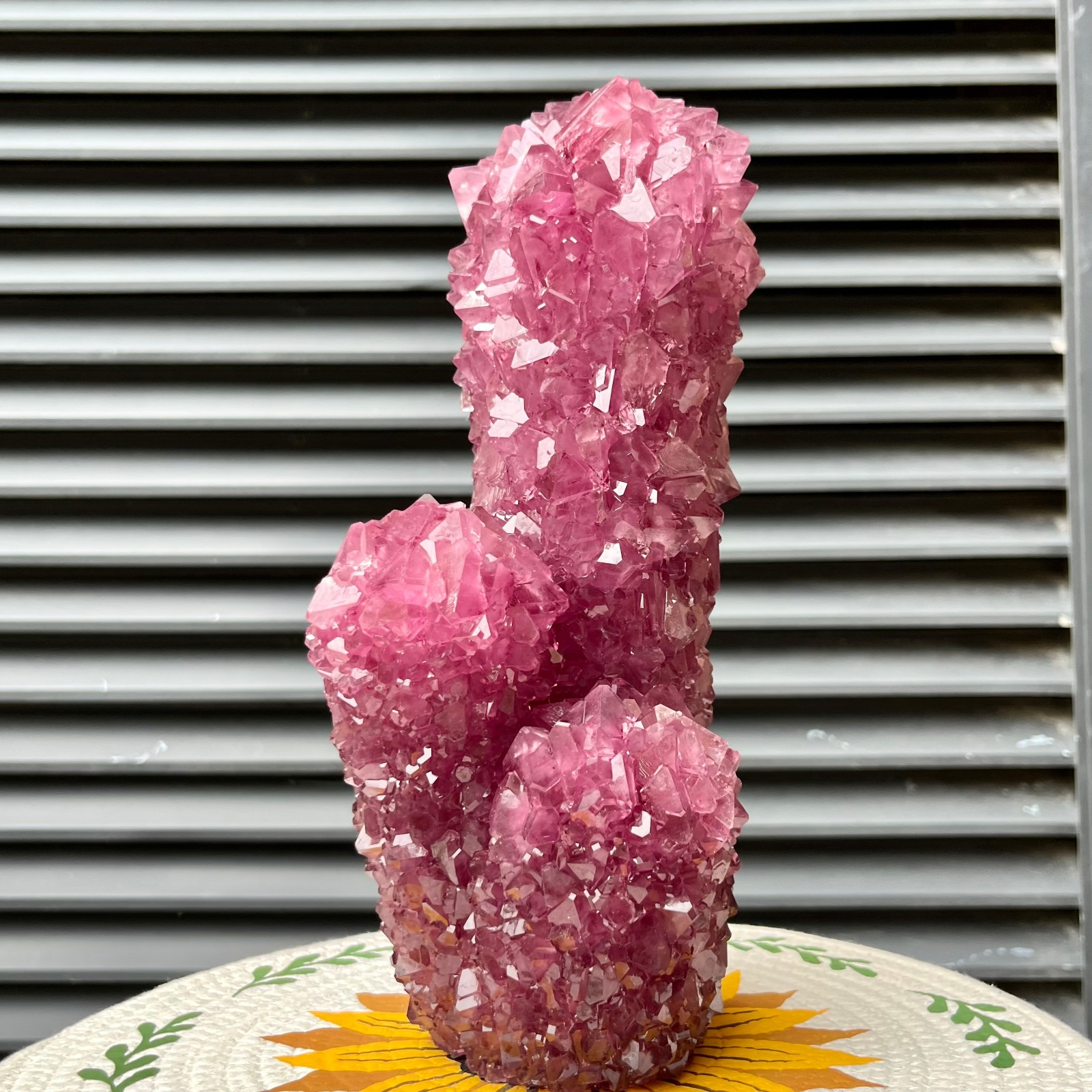 5.5 lb Alum Crystal Cluster Tower Point Mineral Specimen Decor Collectible