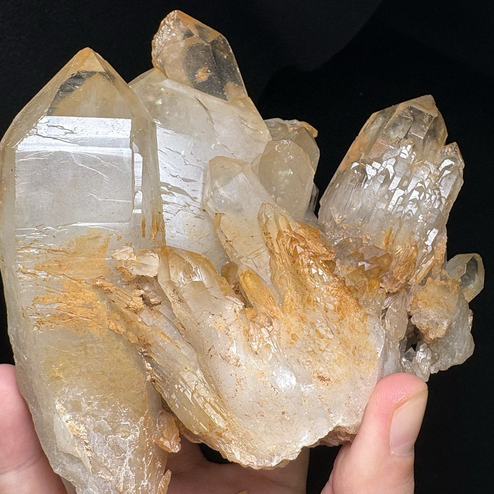 Large Pineapple Quartz Cluster Natural Crystal Specimen Raw Mineral Statement Pc