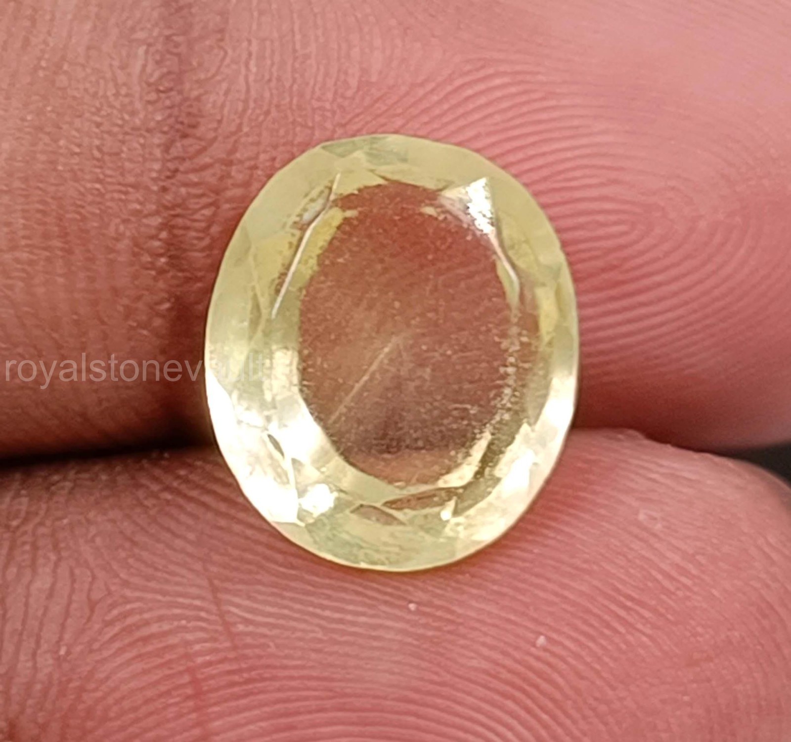6.15 Ct Natural Yellow Sapphire Oval Cut IGL Certified Loose Gemstone 5DOZ