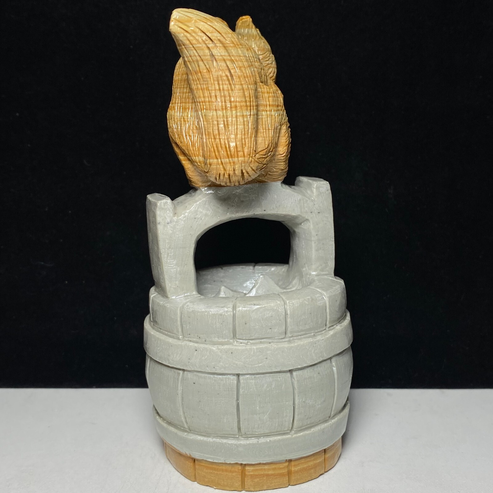 Natural Crystal Quartz Mineral Specimen Songhua Stone Handcarved Squirrel Gift