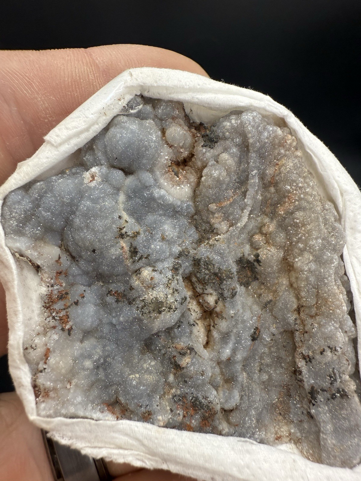 Amazing Chalcedony Flat 8 Pieces!!The Whole Box! Quartz ,Crystals ,Minerals,Gift