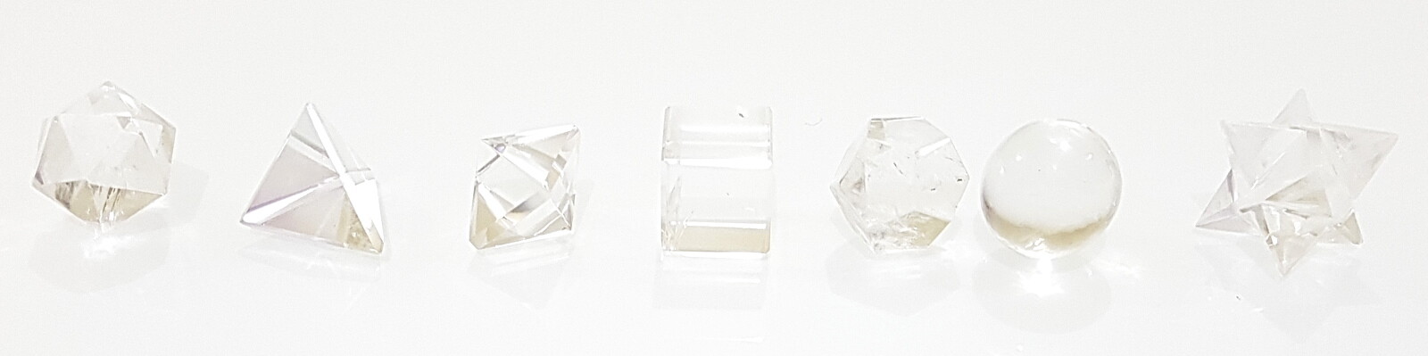 Natural Crystal Quartz Beautiful Clear Crystal Sacred Geometry Set Strong Grid