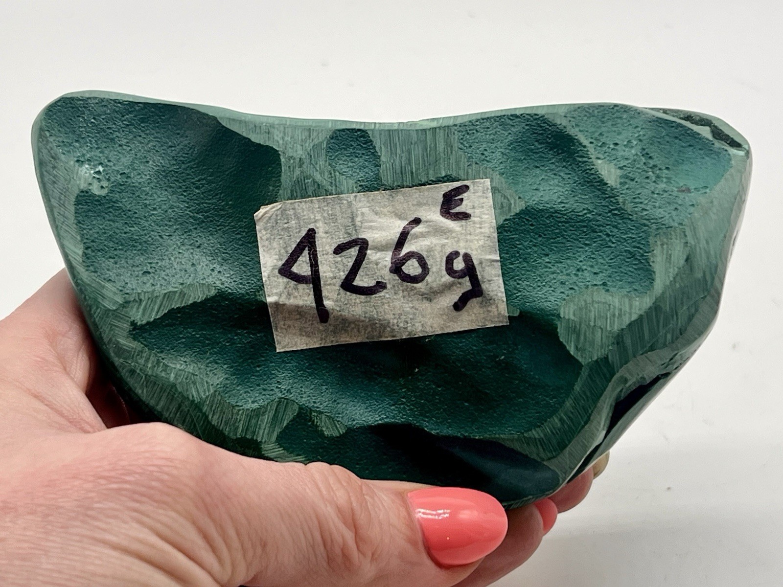Polished Malachite Freeform Congo 426g (0.94 lb) Reiki Mineral Display Stone