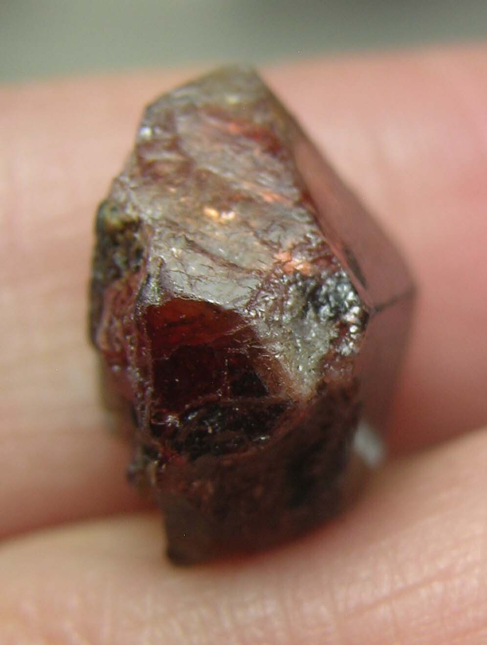 #4 Afghanistan 24.20ct Natural Octagonal Brownish Red Zircon Specimen 4.85g 15mm