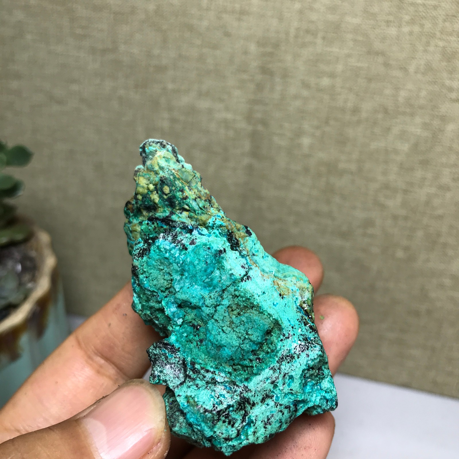 56g Natural Azurite Malachite gemstone Rough original Crystal Specimen A5185