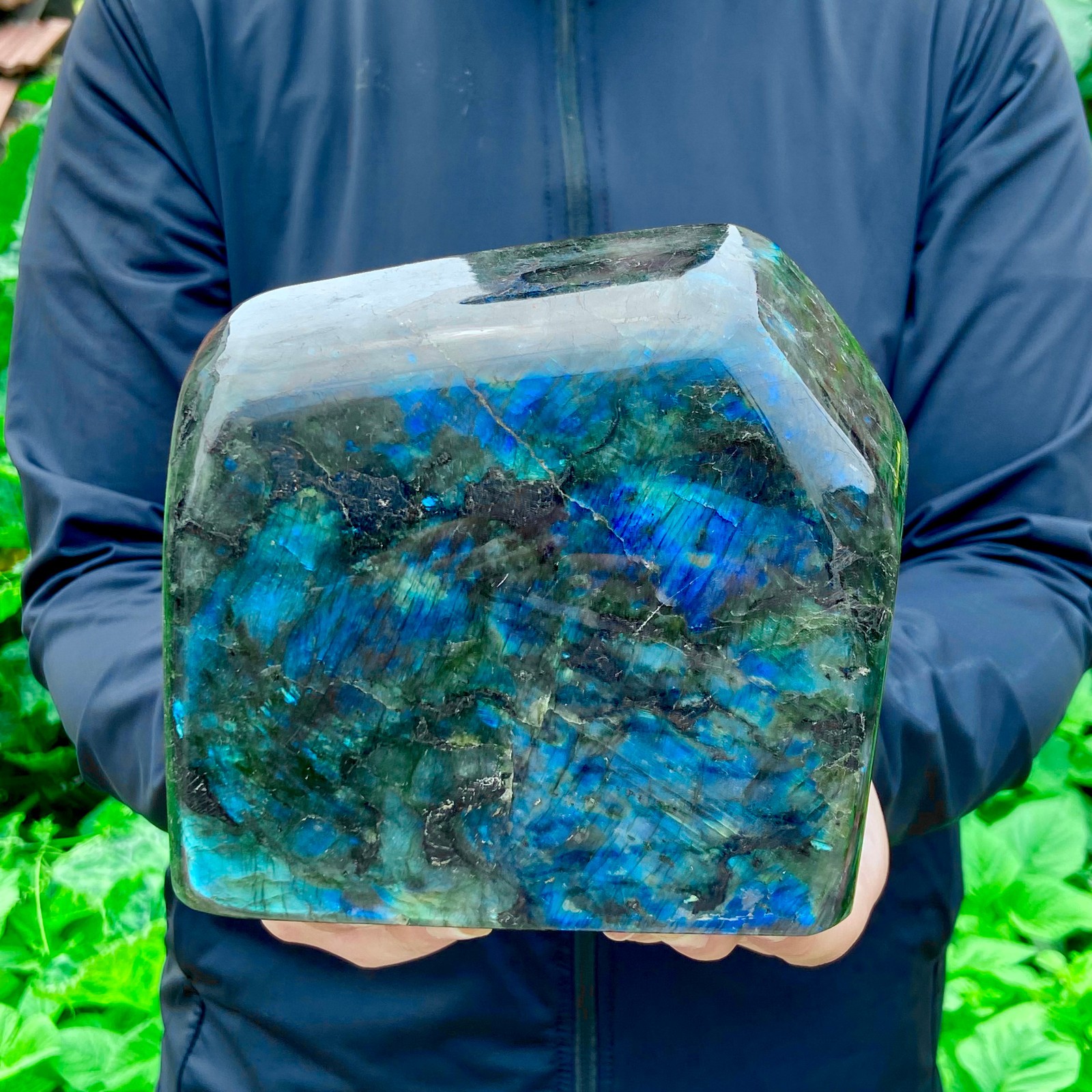 6.2LB Natural Gorgeous Labradorite QuartzCrystal Stone Specimen Healing