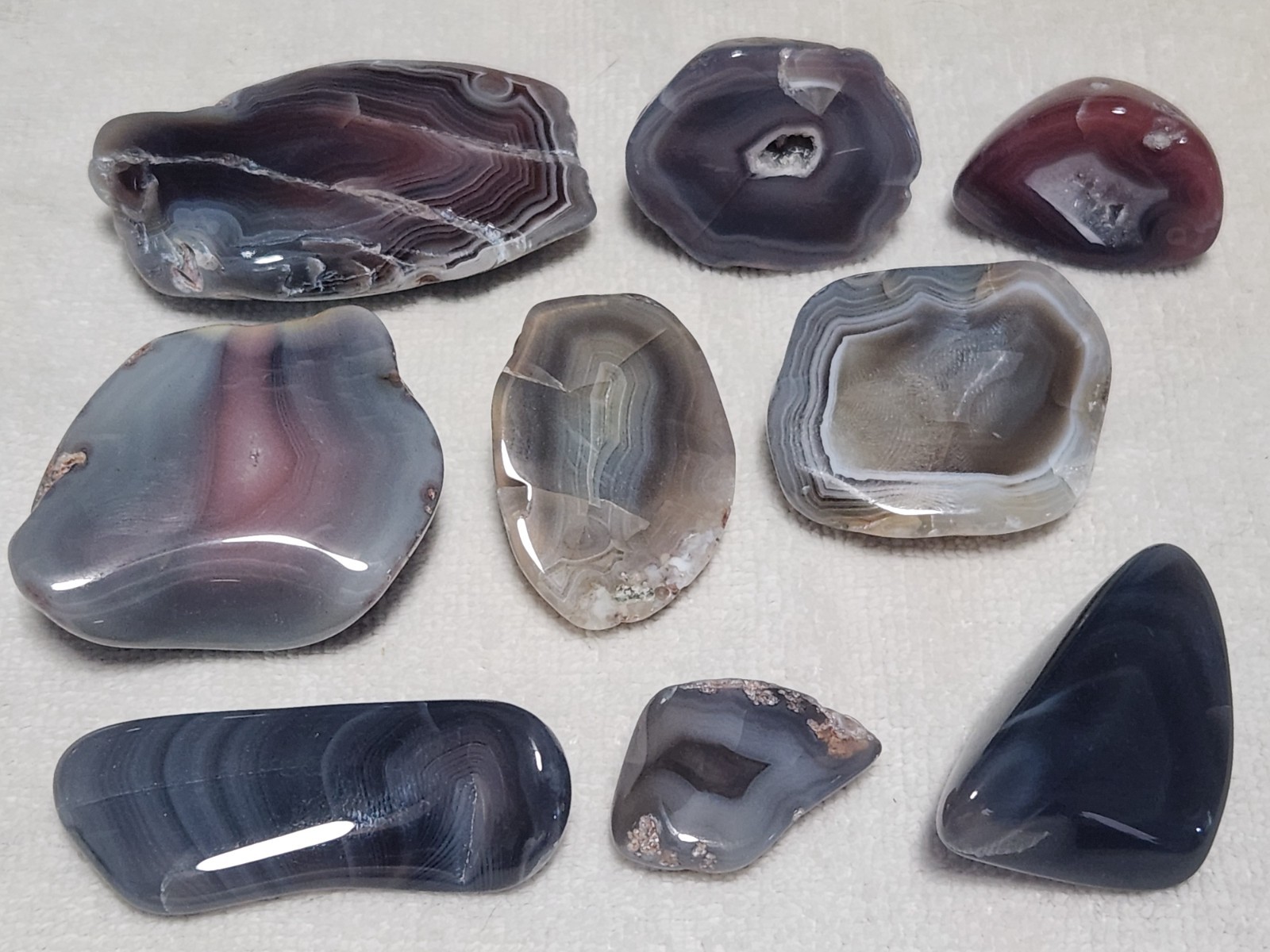 Polished Botswali Agates Various Lots