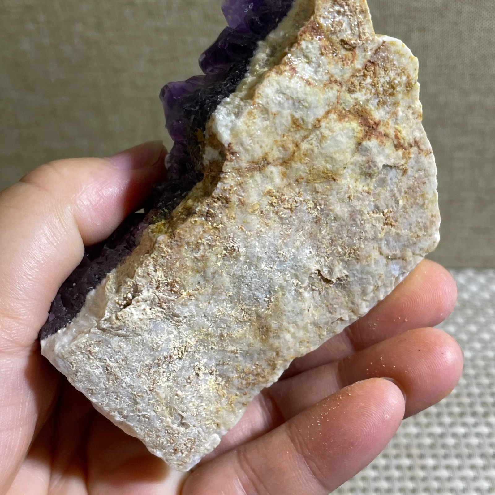 221g Natural amethyst rough stone amethyst cluster block Amethyst a1