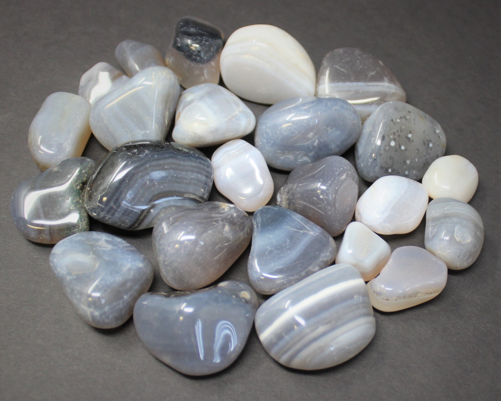 LARGE Chalcedony Tumbled Stones Wholesale Bulk Lots, Natural Chalcedony Crystals