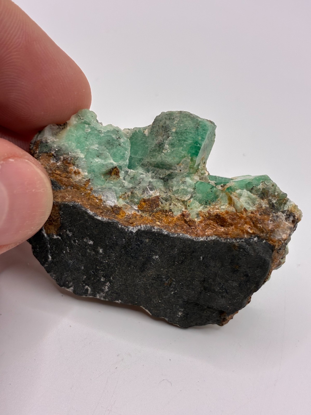 Rough Crystal Colombian Emerald Raw Matrix Collector Piece, Natural Not treament