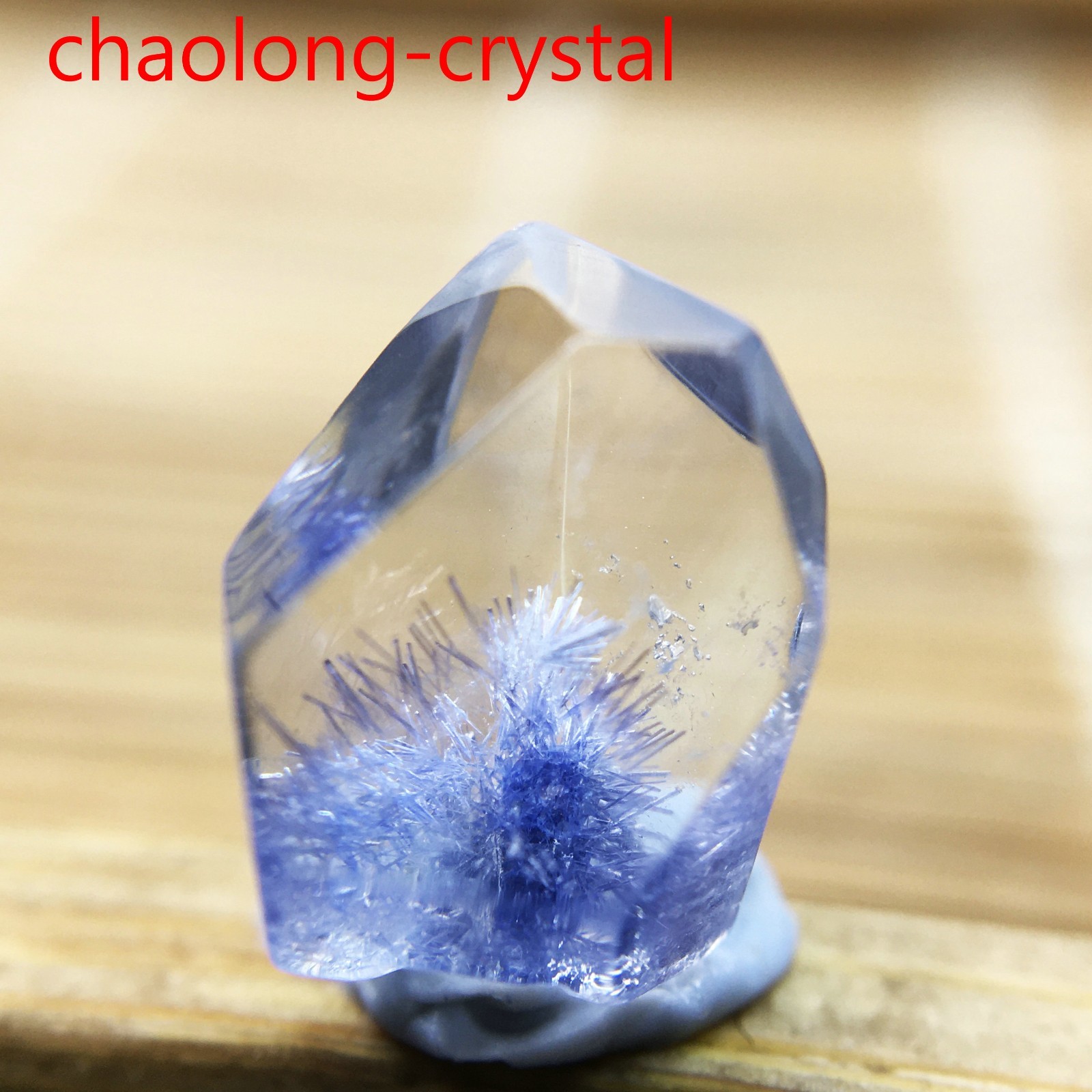 2.5Ct Very Rare NATURAL Beautiful Blue Dumortierite Quartz Crystal Specimen