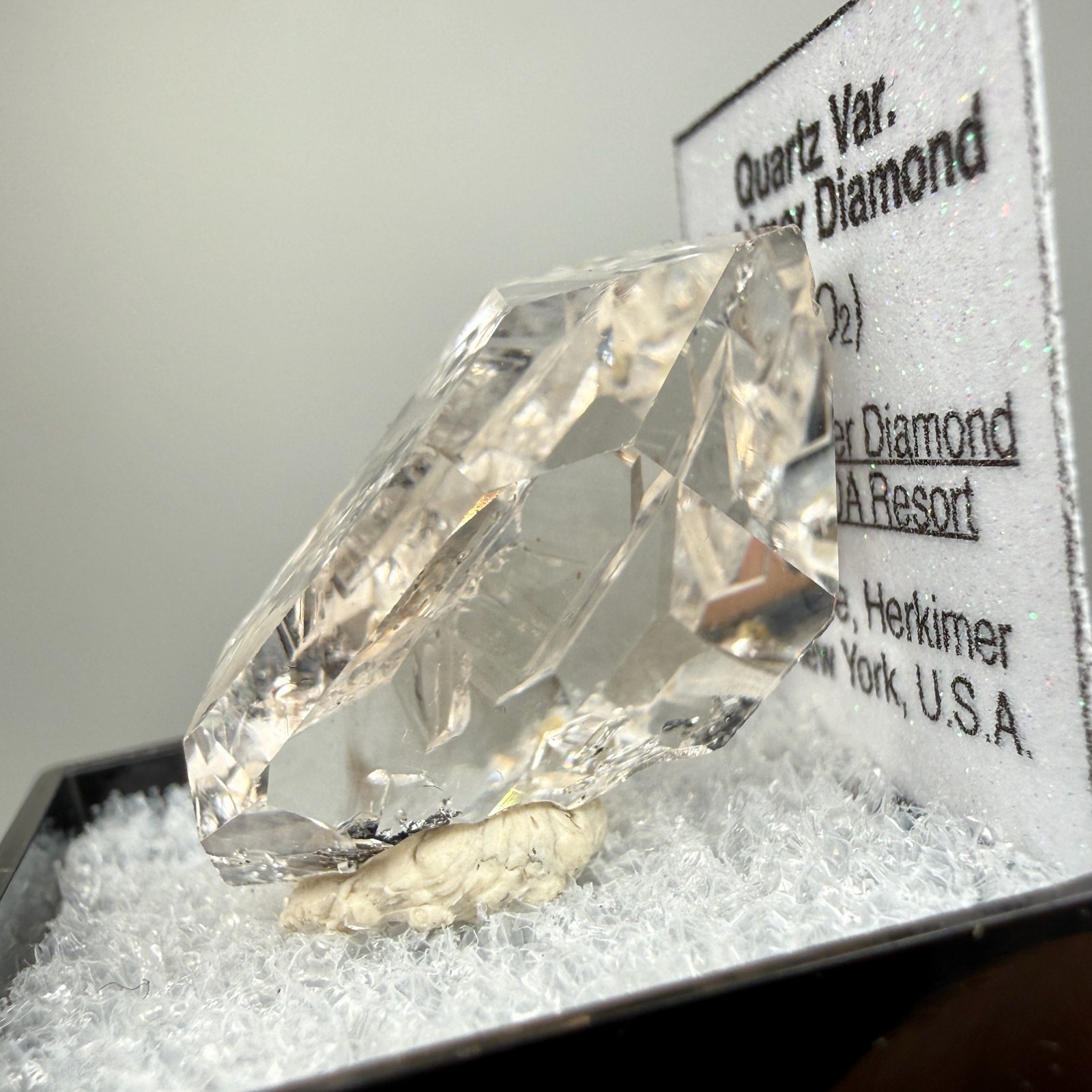 Herkimer Diamond Gem w/ A+ Clarity, Light Smoky Color
