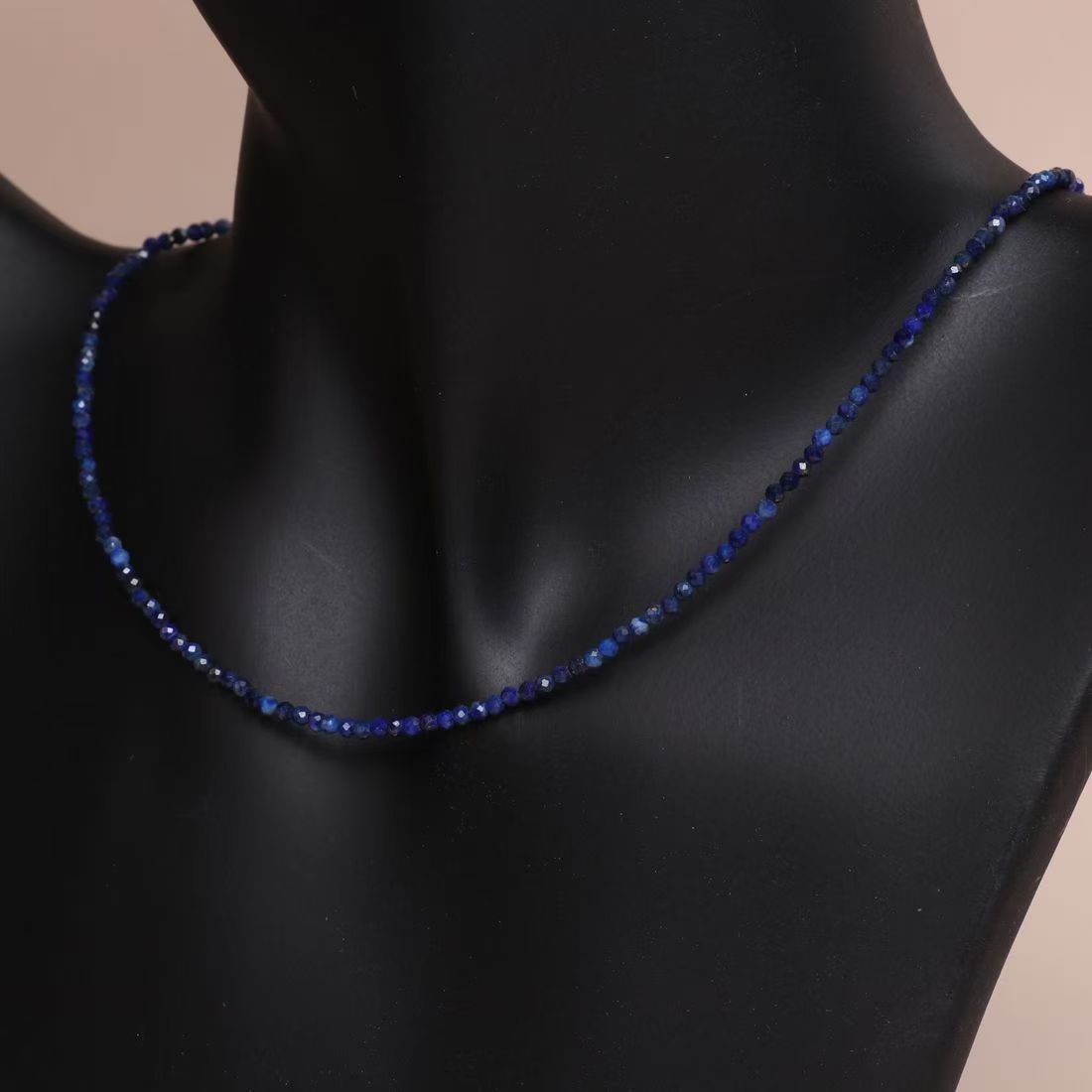Natural Lapis Lazuli Choker Healing Blue Gemstone Necklace Healing Jewelry Gifts