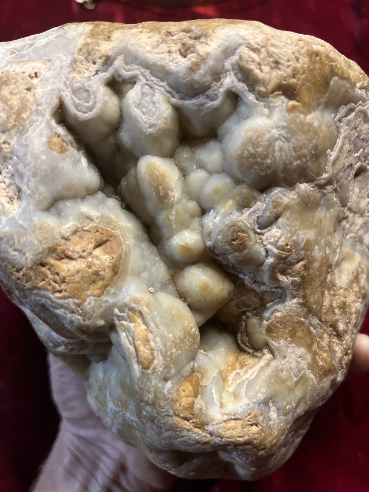 Healing Meditation Stone, Chalcedony Agate Eyes, Reiki Charged