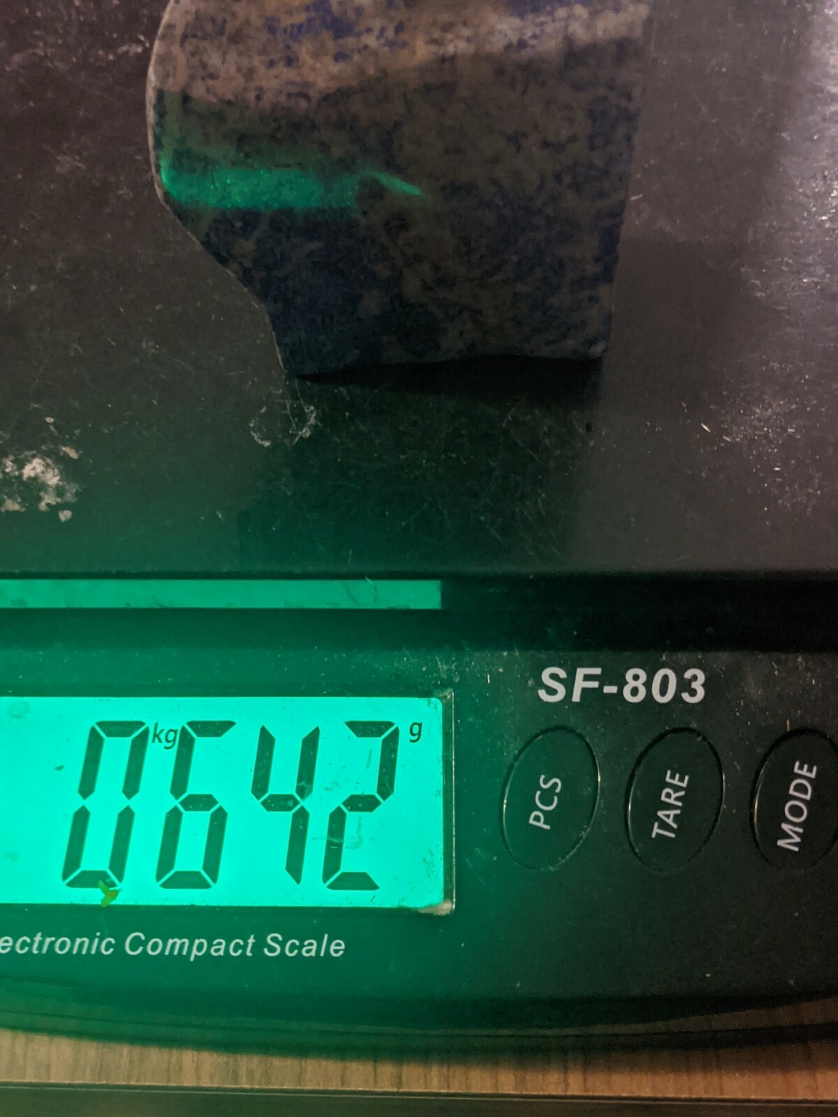 Huge 640g Fully Polished Lapis Lazuli Freeform Crystal Slab Large Big Display
