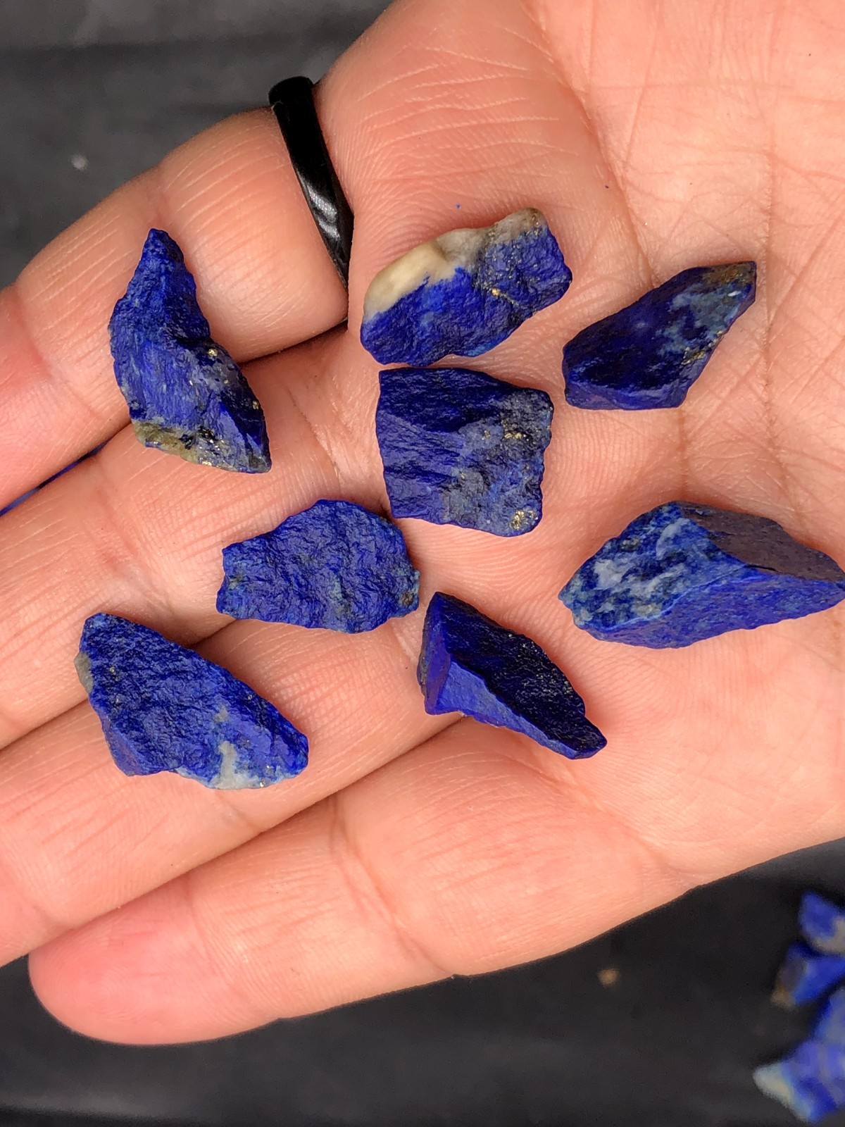 Natural Lapis Lazuli Raw Rough Mine Stone w/Pyrite Chakra Healing 14grams M476.4