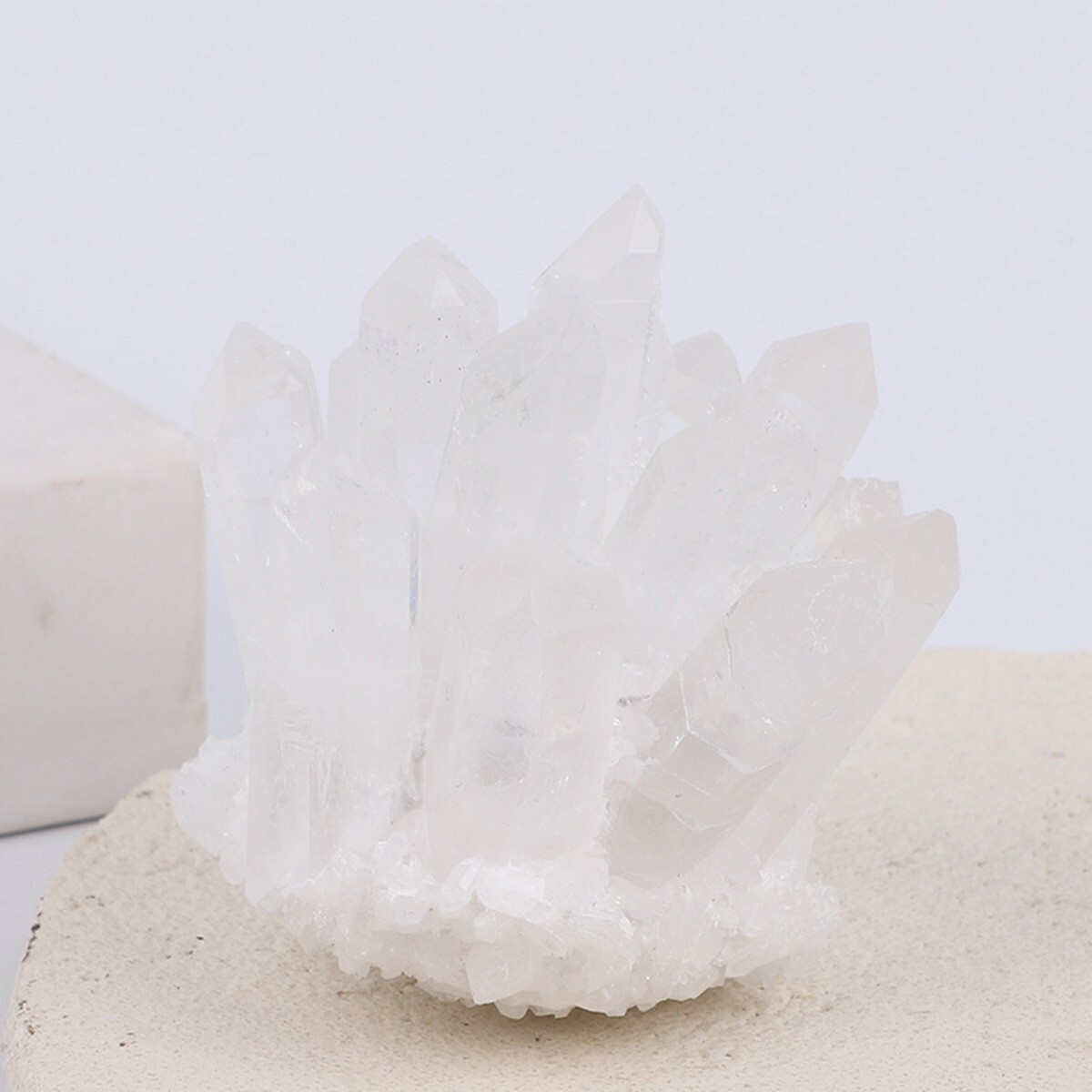 400g+ Rare Large Raw Clear Quartz Crystal Cluster Quartz Mineral Specimens Decor