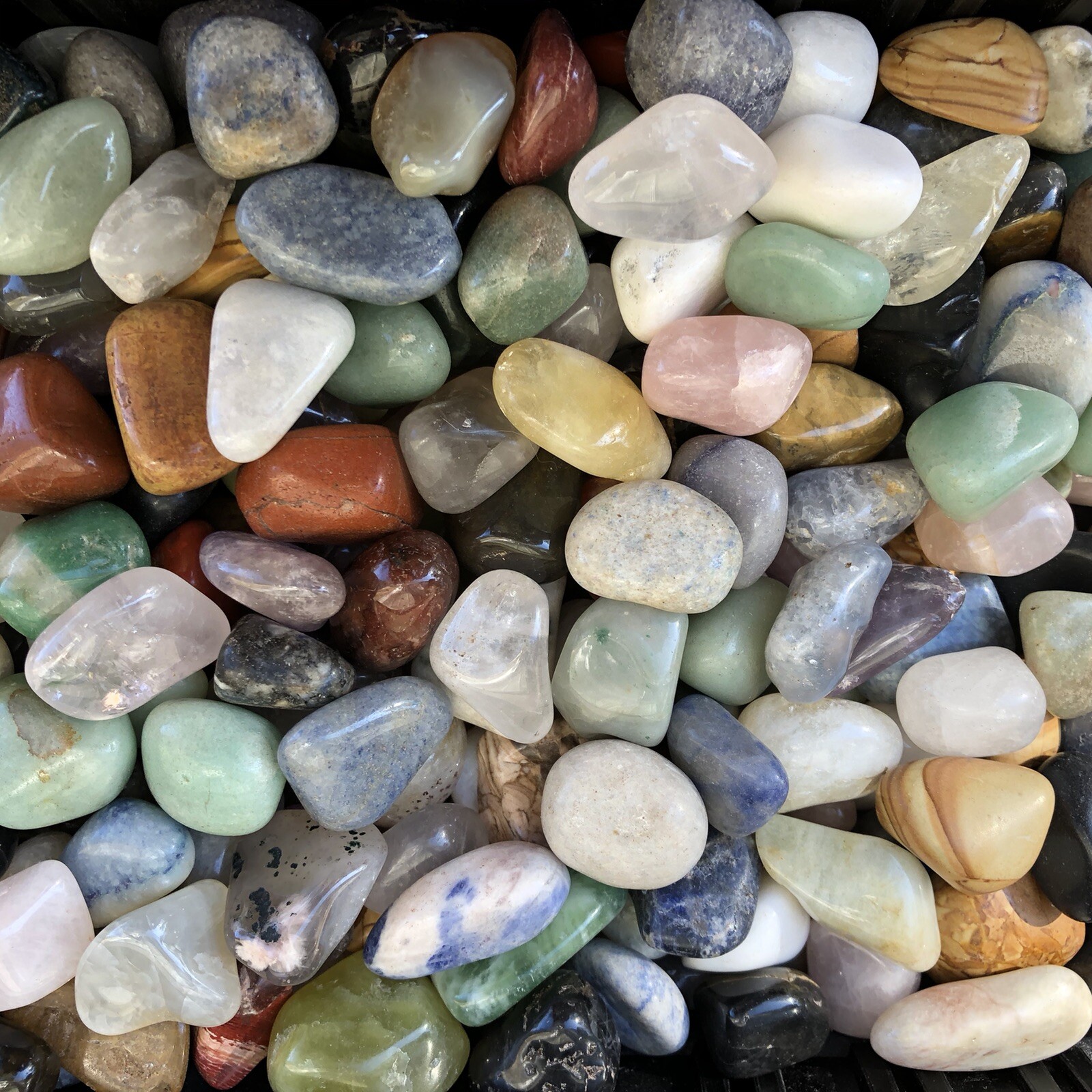 1/4 lb Tumbled Natural Assorted Large Gemstone Mix 10-20 Stones Rock Specimens
