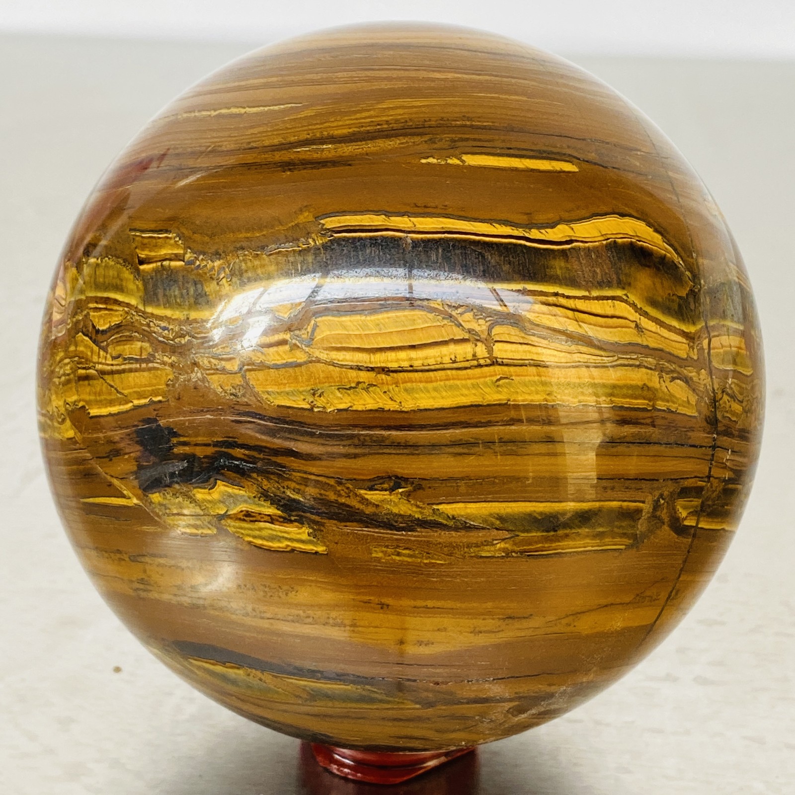Natural Tiger Eye stone ball quartz crystal ball Reiki healing 2600G