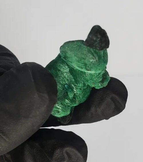 18g Velvet Malachite Silky Fibrous Malachite Specimen, Congo