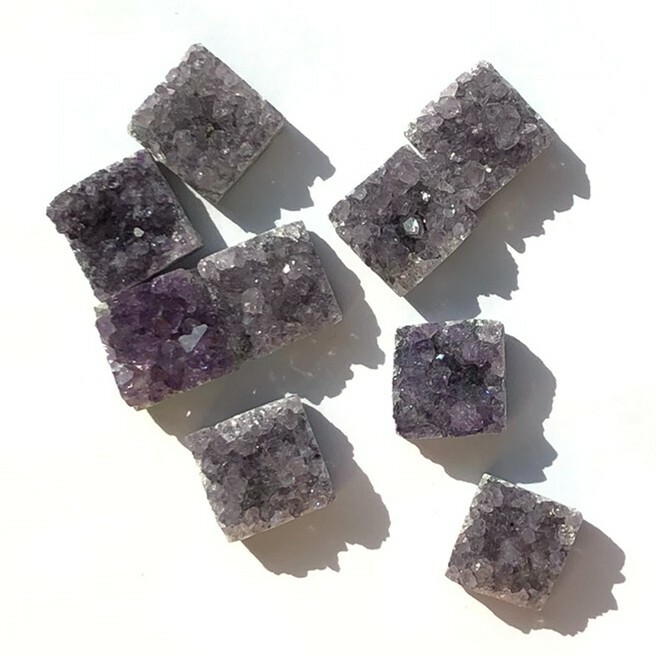 Druzy Amethyst 13 mm Square
