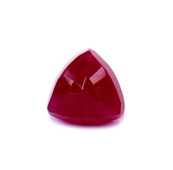 9.50 Ct Loose Gemstone Natural Red Beryl Bixbite Trillion Cut Utah Certified