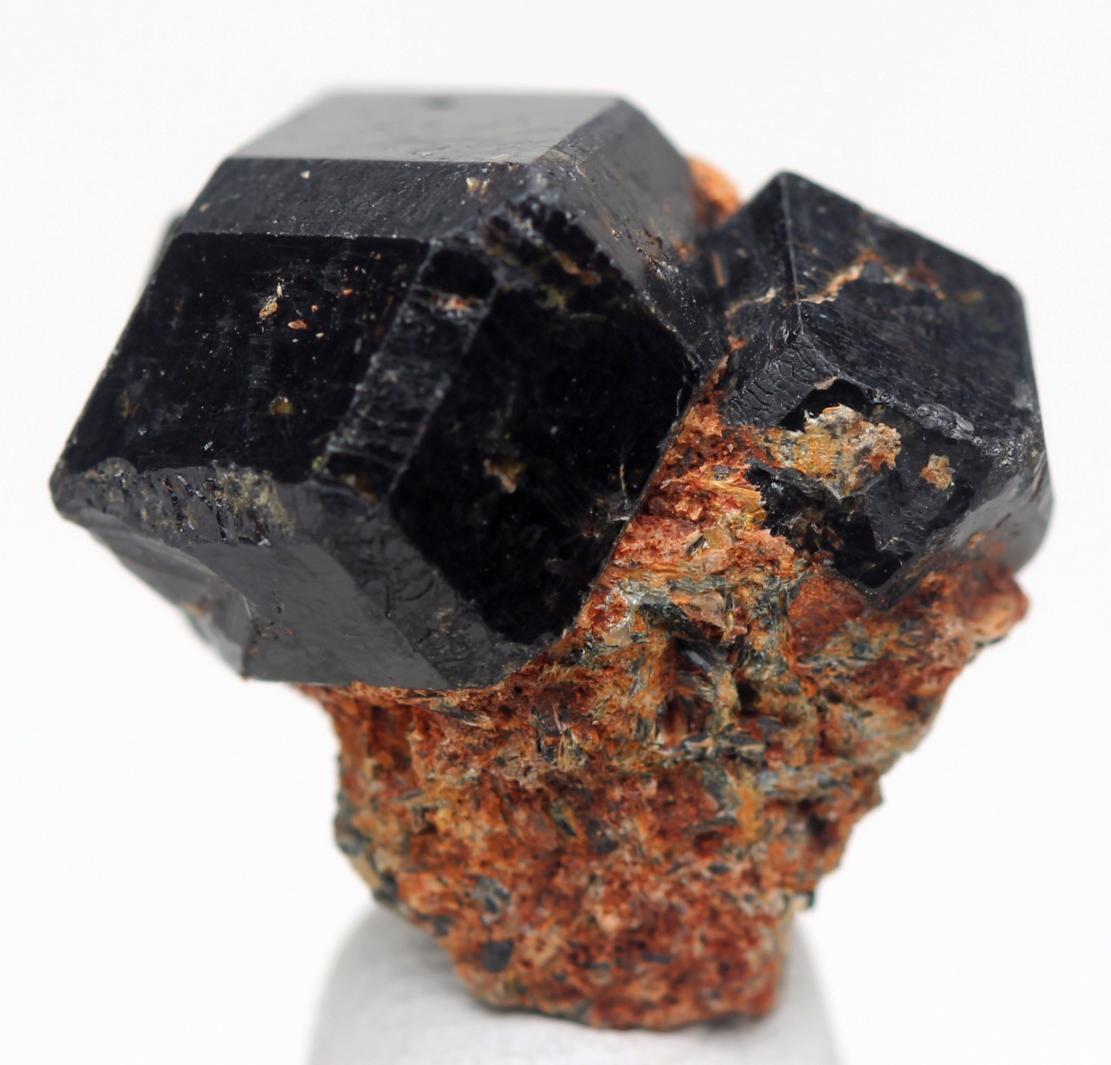 GARNET ANDRADITE Crystal Mineral Specimen Melanite Black Natural Authentic MALI